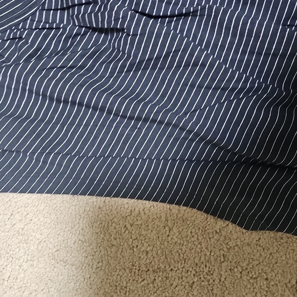 Madewell Striped Navy Blue Women's Top - Picture 3 of 4